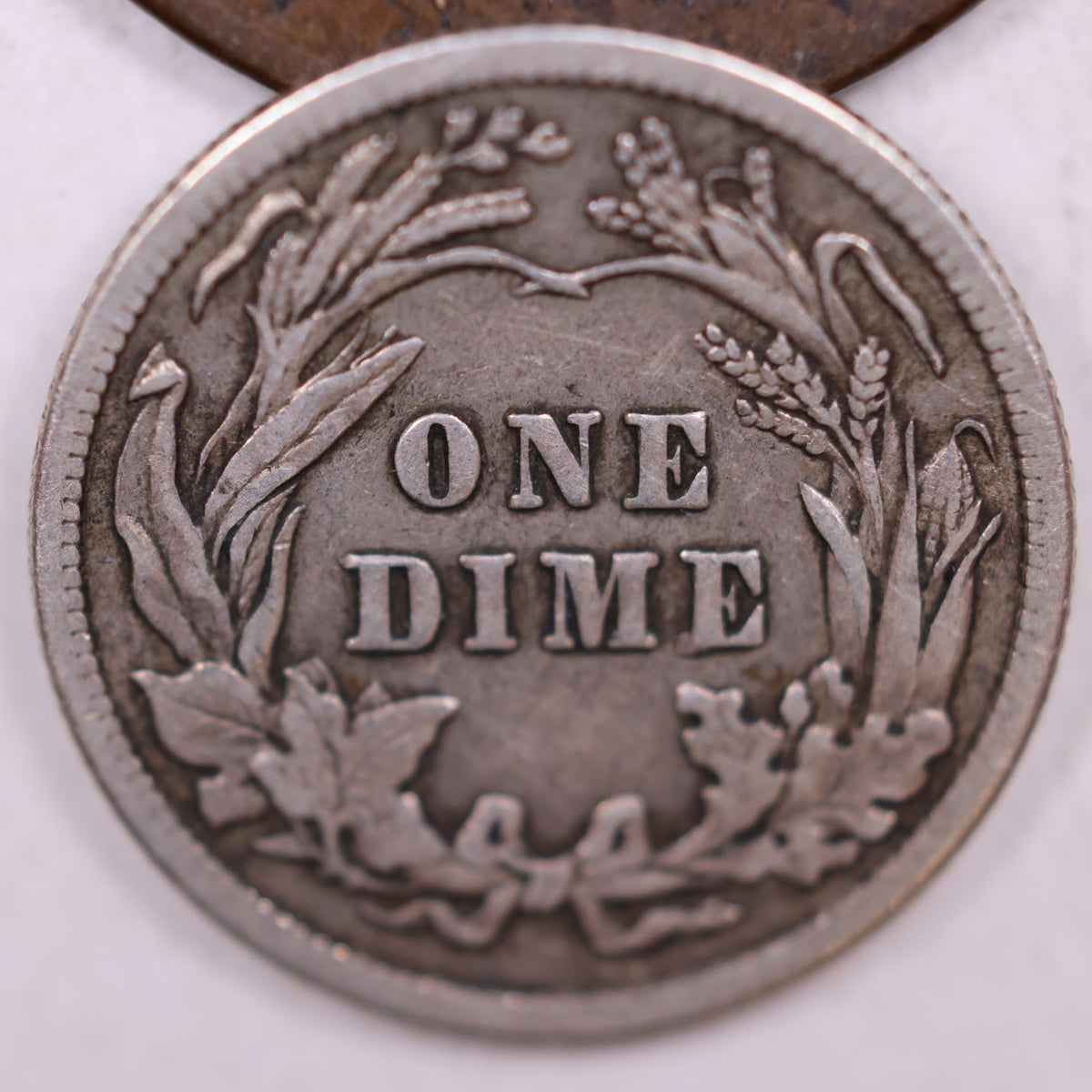 1914 Barber Silver Dime, Very Fine Circulated Collectible Coin, Store #DE097.