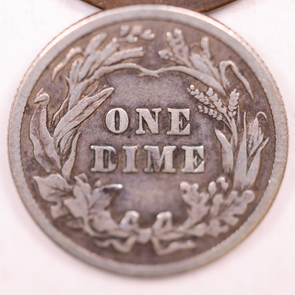 1915 Barber Silver Dime, Fine Circulated Collectible Coin, Store #DE100.