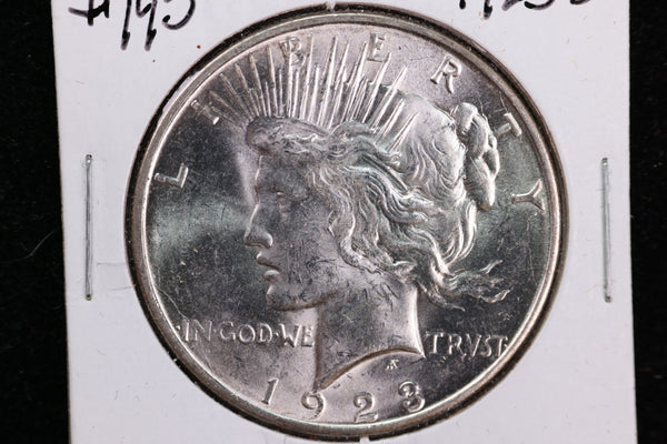 1923-D Peace Silver Dollar, Nice Uncirculated Coin, Store #23080700