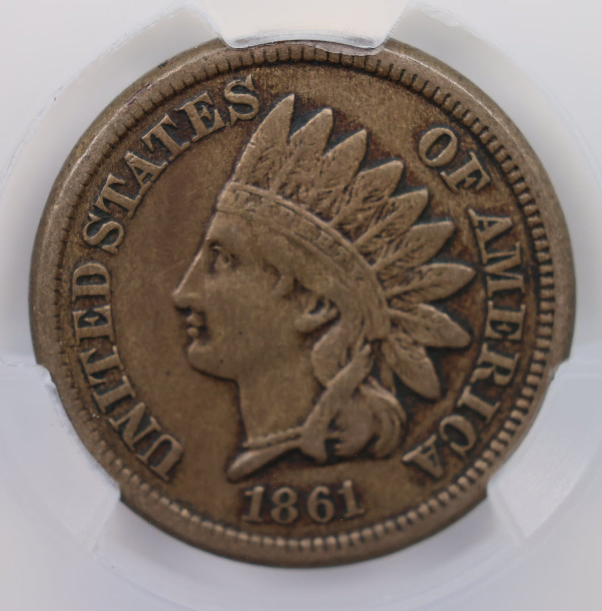 1861 Indian Head Small Cents, CAC Certified VF-35, Circulated Coin, Store #CT004.