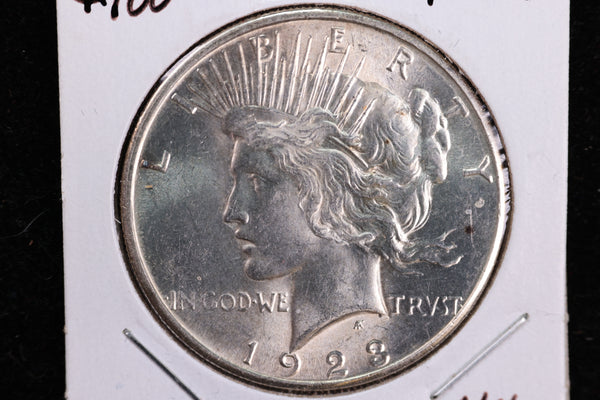 1923-S Peace Silver Dollar, Nice MS63 Details, Store #23080702