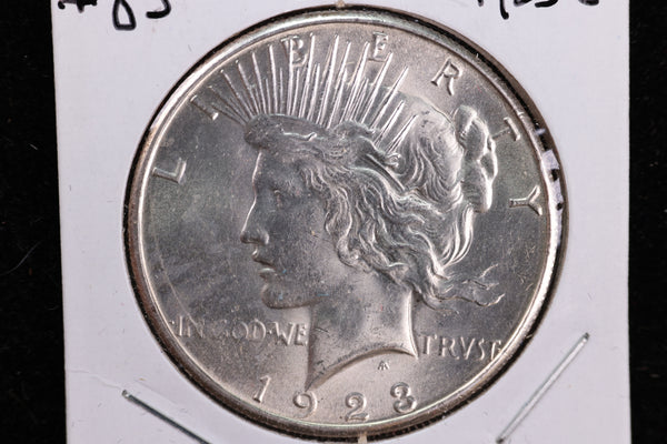 1923-S Peace Silver Dollar, Nice MS63 Details, Store #23080703