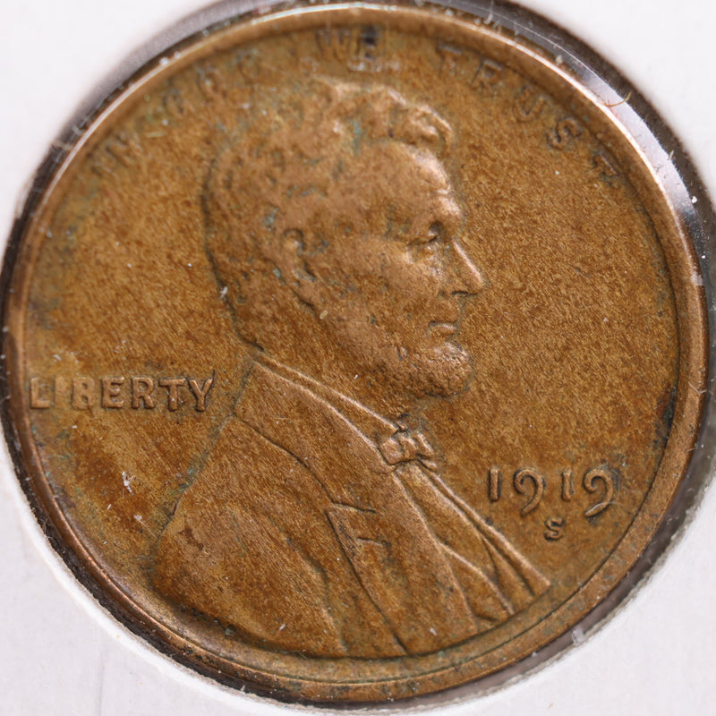 1919-S Lincoln Cent, About Uncirculated Coin, Store