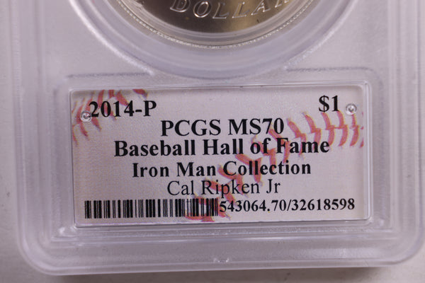 2014 Baseball Hall of Fame, Cal Ripken Jr, COMMEM, NGC MS-70, Store #GMC215.