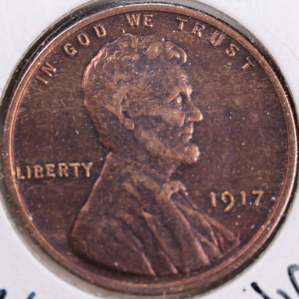 1917 Lincoln Wheat Cent, Mint State Uncirculated Coin, Store #CT0257