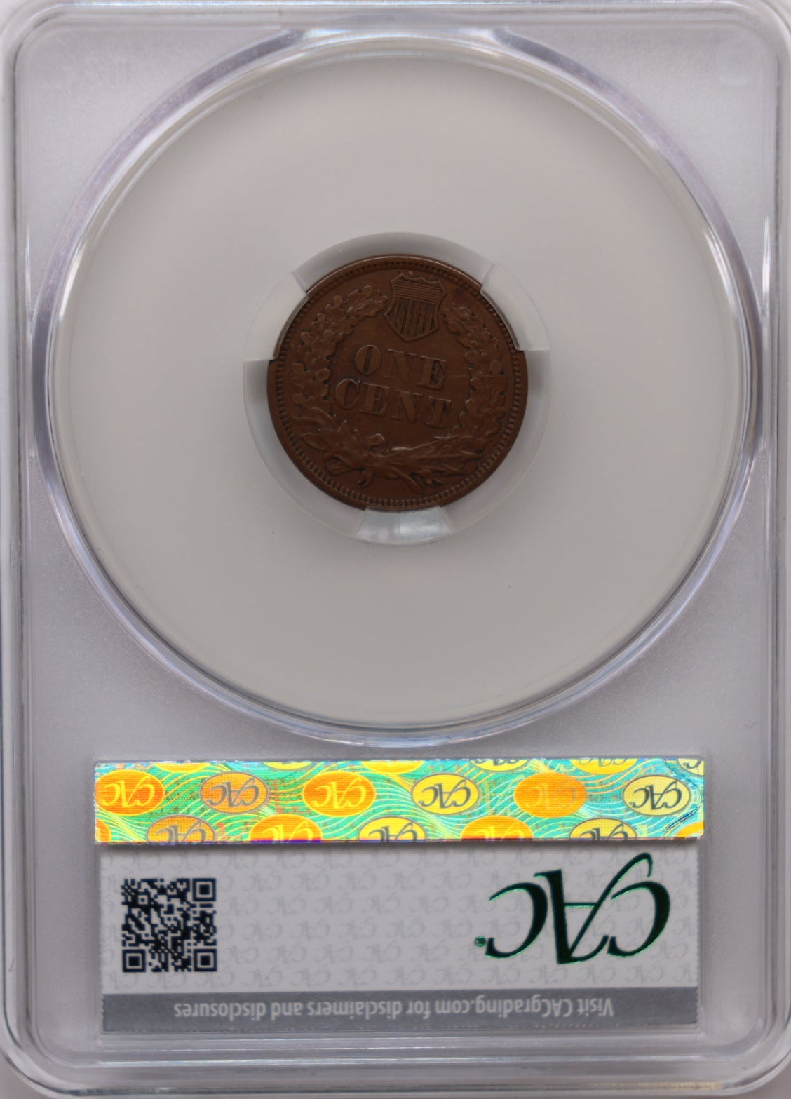 1867 Indian Head Small Cents, About Uncirculated, CAC AU-53 BN, Store #CT007.