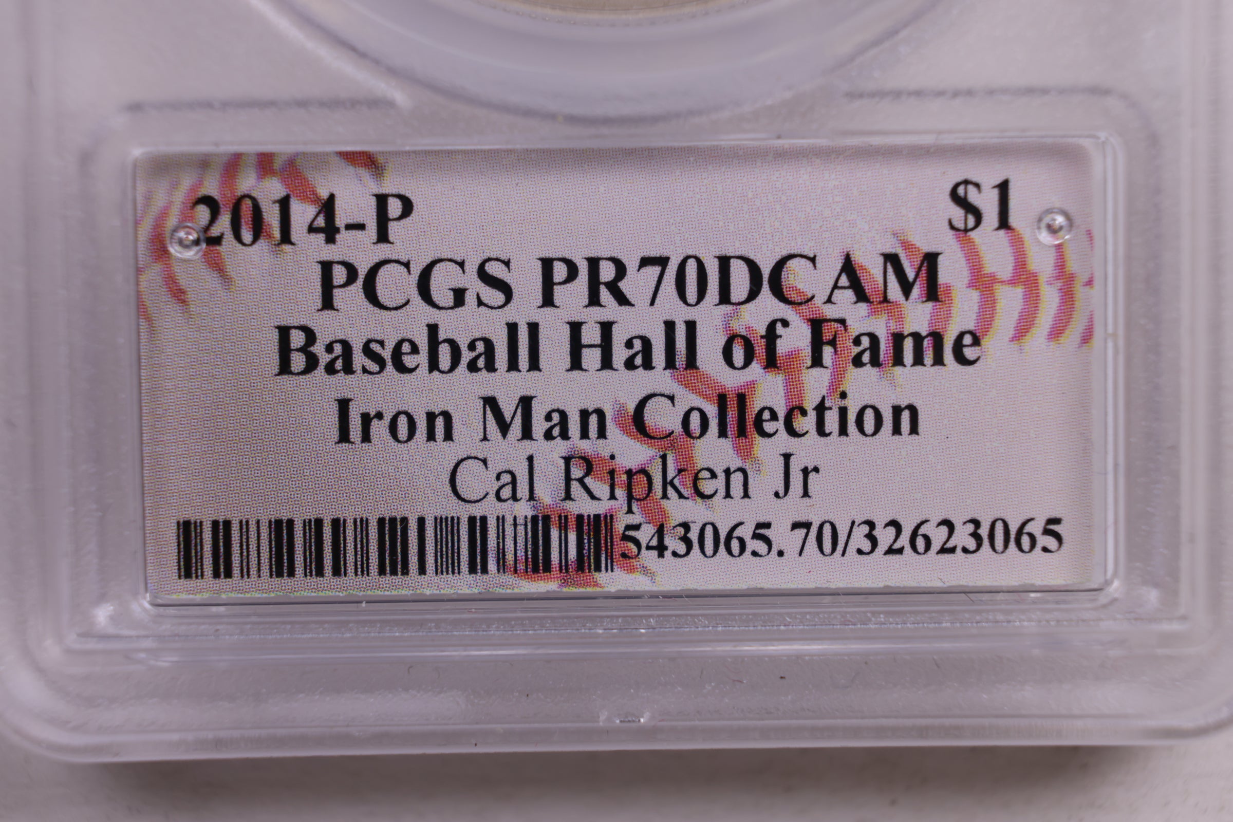 2014 Baseball Hall of Fame, Cal Ripken Jr, Commem, NGC PF-70, Store #GMC216
