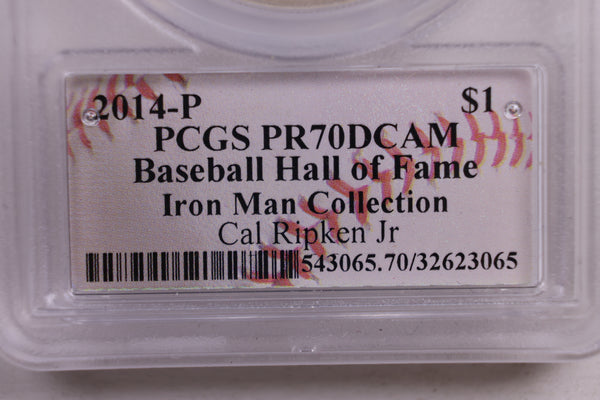 2014 Baseball Hall of Fame, Cal Ripken Jr, COMMEM, NGC PF-70, Store #GMC216.
