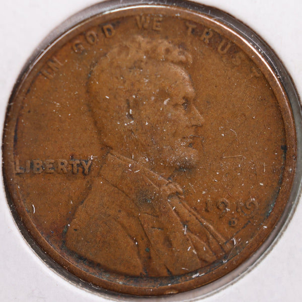 1919-D Lincoln Cent, Very Fine Circulated Coin, Store #CT0891