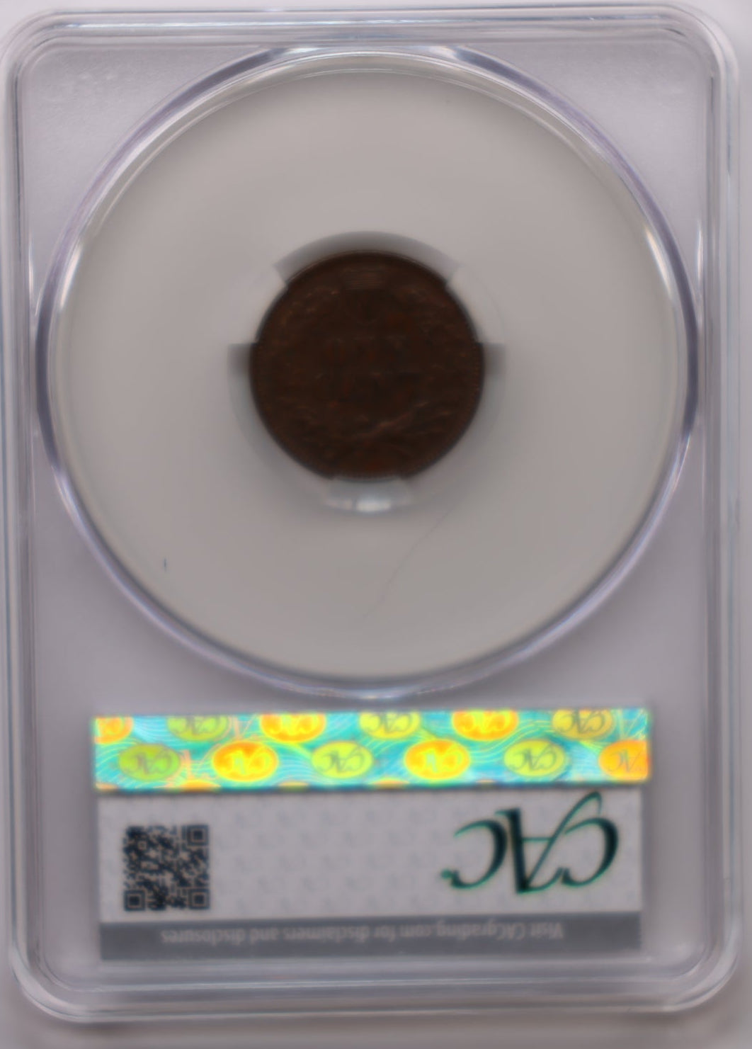 1873 Indian Head Small Cents, About Uncirculated, CAC AU-55 BN, Store #CT008.