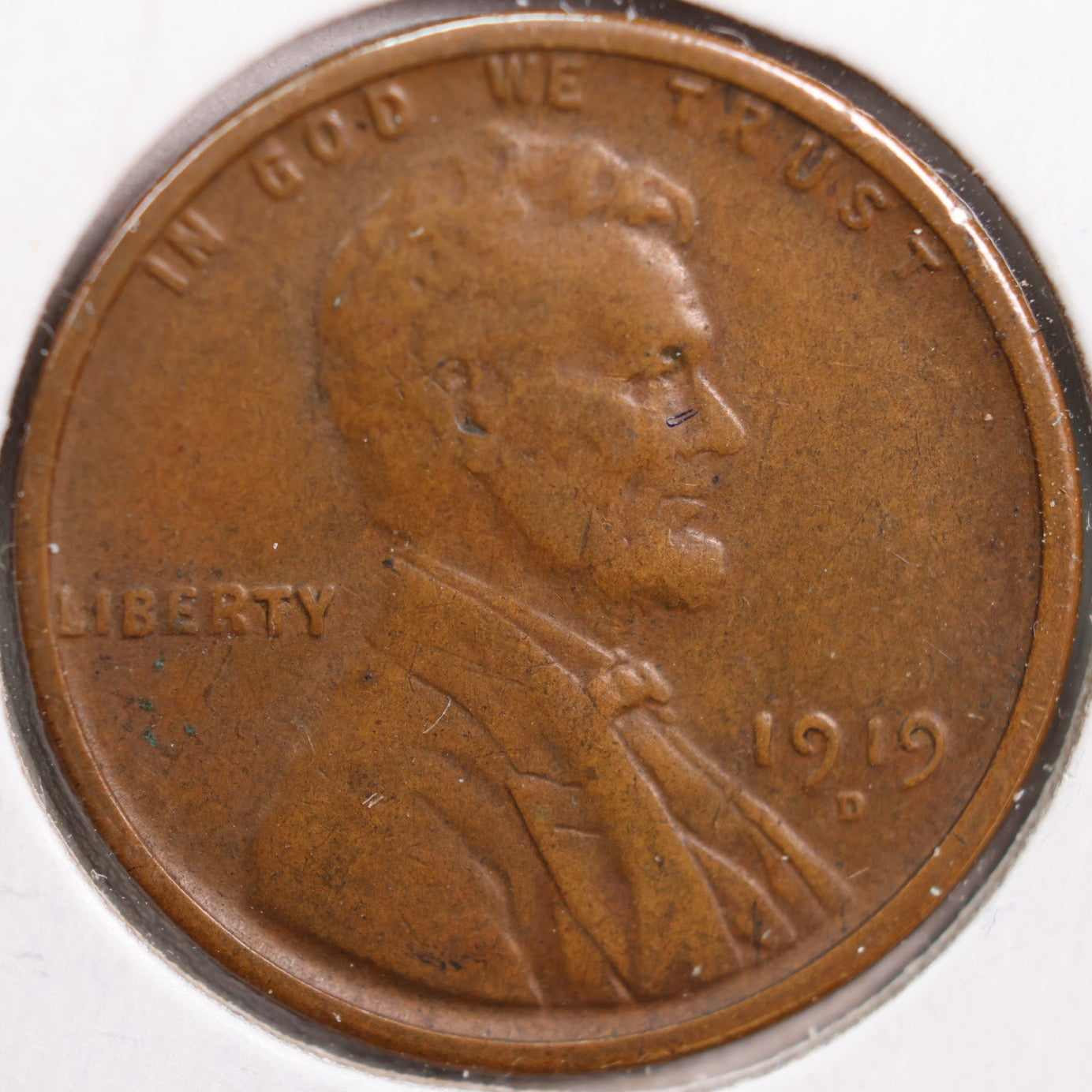 1919-D Lincoln Cent, Extra Fine Circulated Coin, Store #CT0893