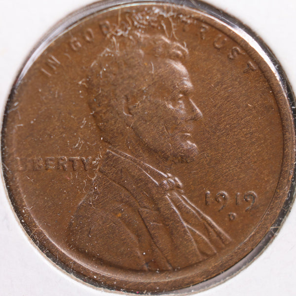 1919-D Lincoln Cent, Extra Fine Circulated Coin, Store #CT0894
