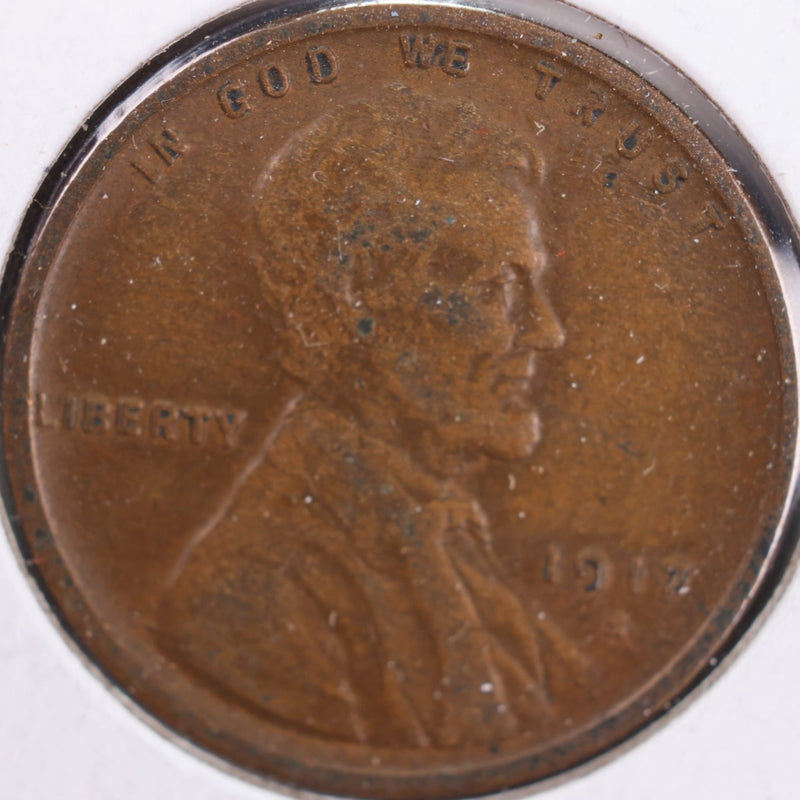 1917-S Lincoln Wheat Cent, Very Fine Circulated Coin, Store