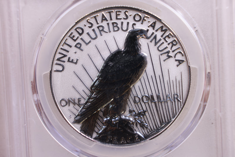 2023-S Peace Silver Dollar Commemorative, PCGS Reverse PF-70, Store