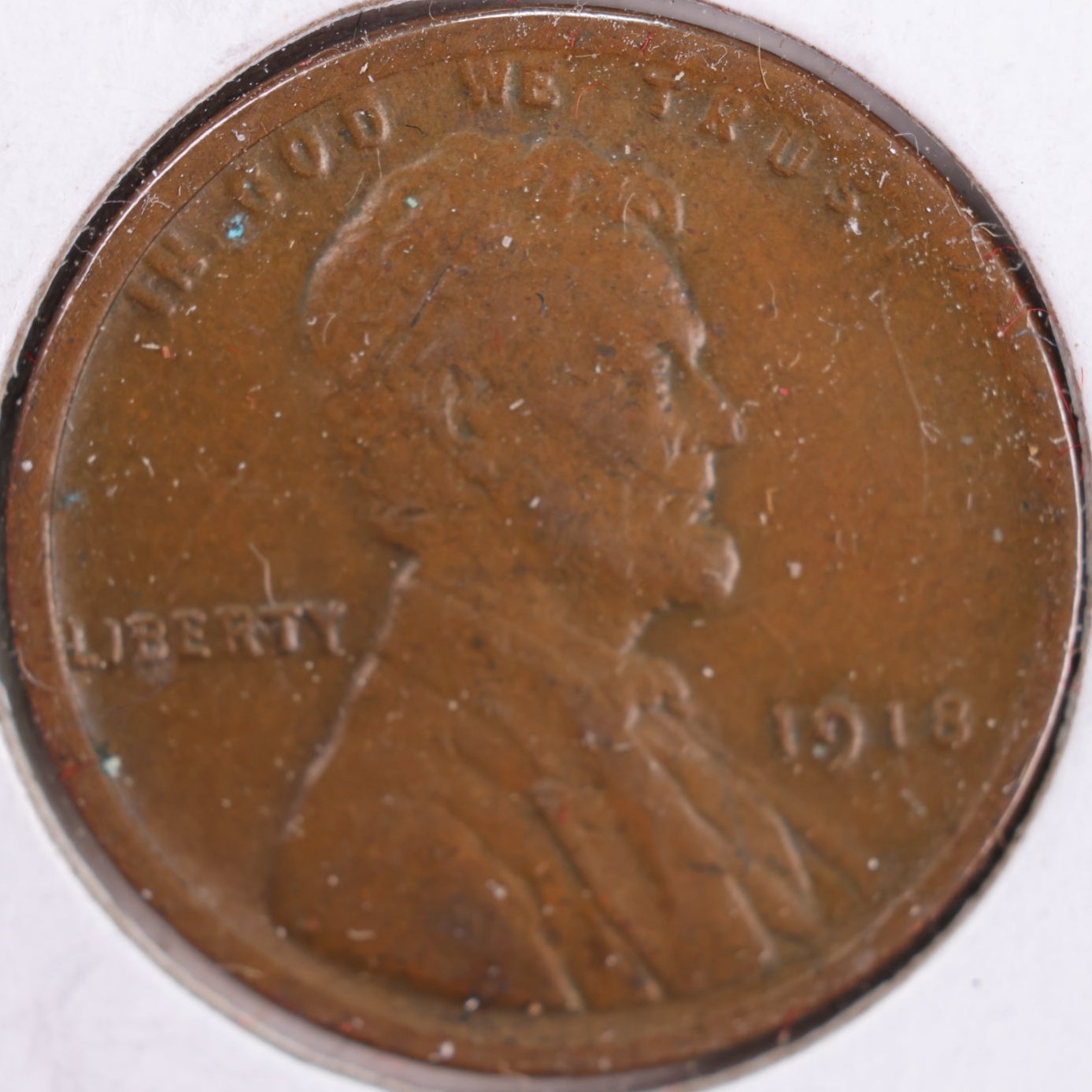 1918 Lincoln Wheat Cent, About Uncirculated Coin, Store #CT0270