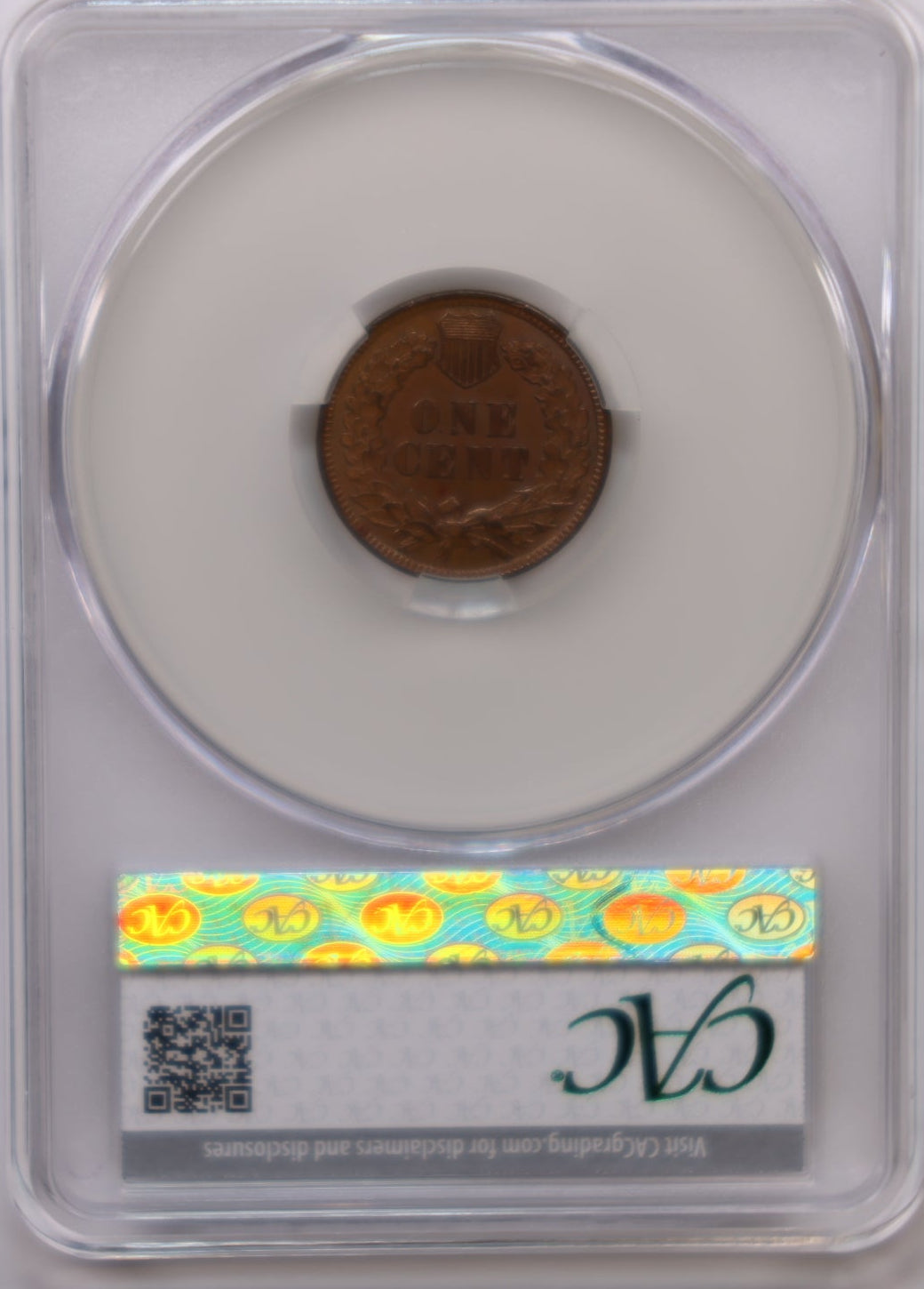 1880 Indian Head Small Cents, CAC Graded AU-55 Coin, Store #CT012.