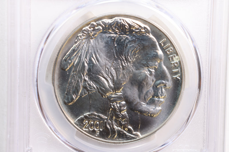 2001-D $1., Buffalo, Silver Dollar Commemorative., PCGS MS-69.,