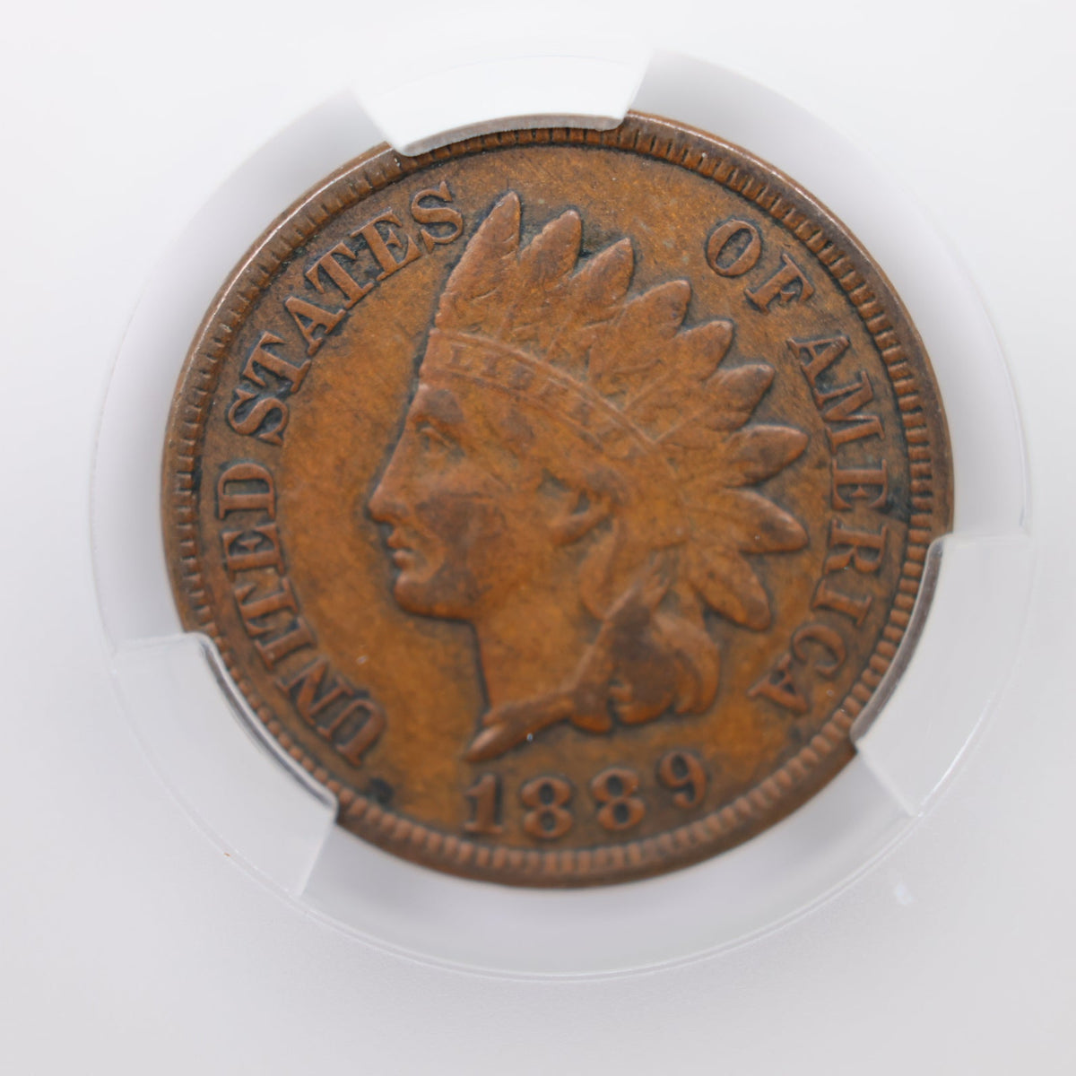 1889 Indian Head Small Cents, CAC Graded XF-45, Circulated Coin, Store #CT015.