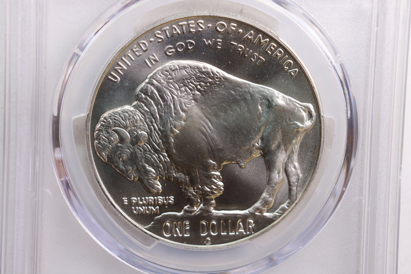 2001-D $1., Buffalo, Silver Dollar Commemorative., PCGS MS-69.,