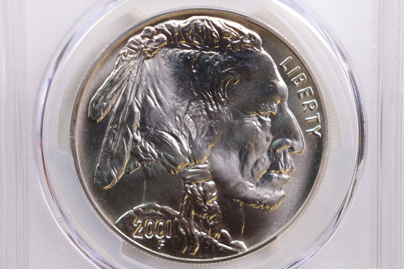 2001-D $1., Buffalo, Silver Dollar Commemorative., PCGS MS-69.,