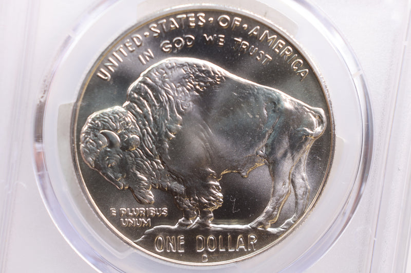 2001-D $1., Buffalo, Silver Dollar Commemorative., PCGS MS-69.,