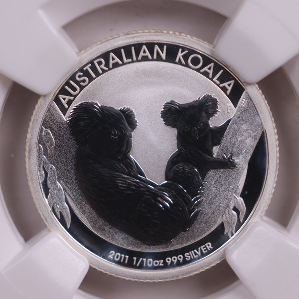 2011-P Australia KOALA Silver 10 Cent, NGC Holder, MS-70., Store Sale #SR0008.