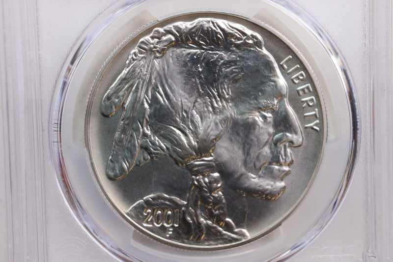 2001-D $1., Buffalo, Silver Dollar Commemorative., PCGS MS-69.,