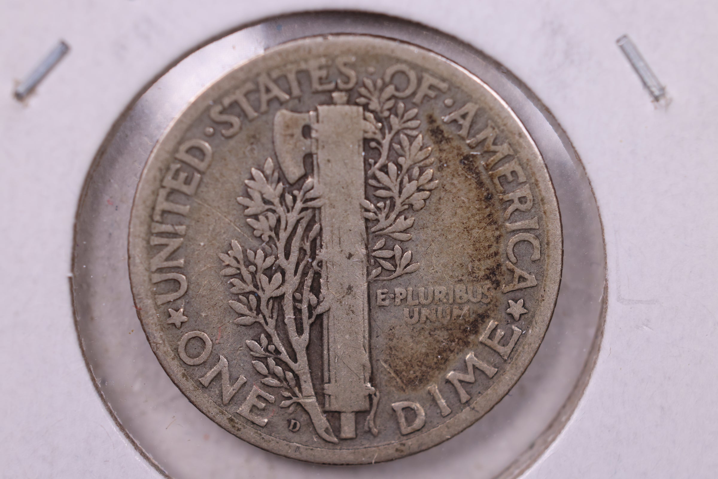 1925-D Mercury Silver Dime., Very Fine, Store  #19872