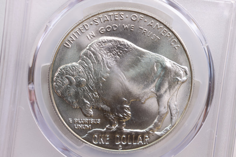 2001-D $1., Buffalo, Silver Dollar Commemorative., PCGS MS-69.,