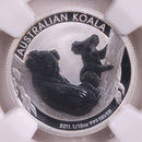 2011-P Australia KOALA Silver 10 Cent, NGC Holder, MS-70., Store Sale