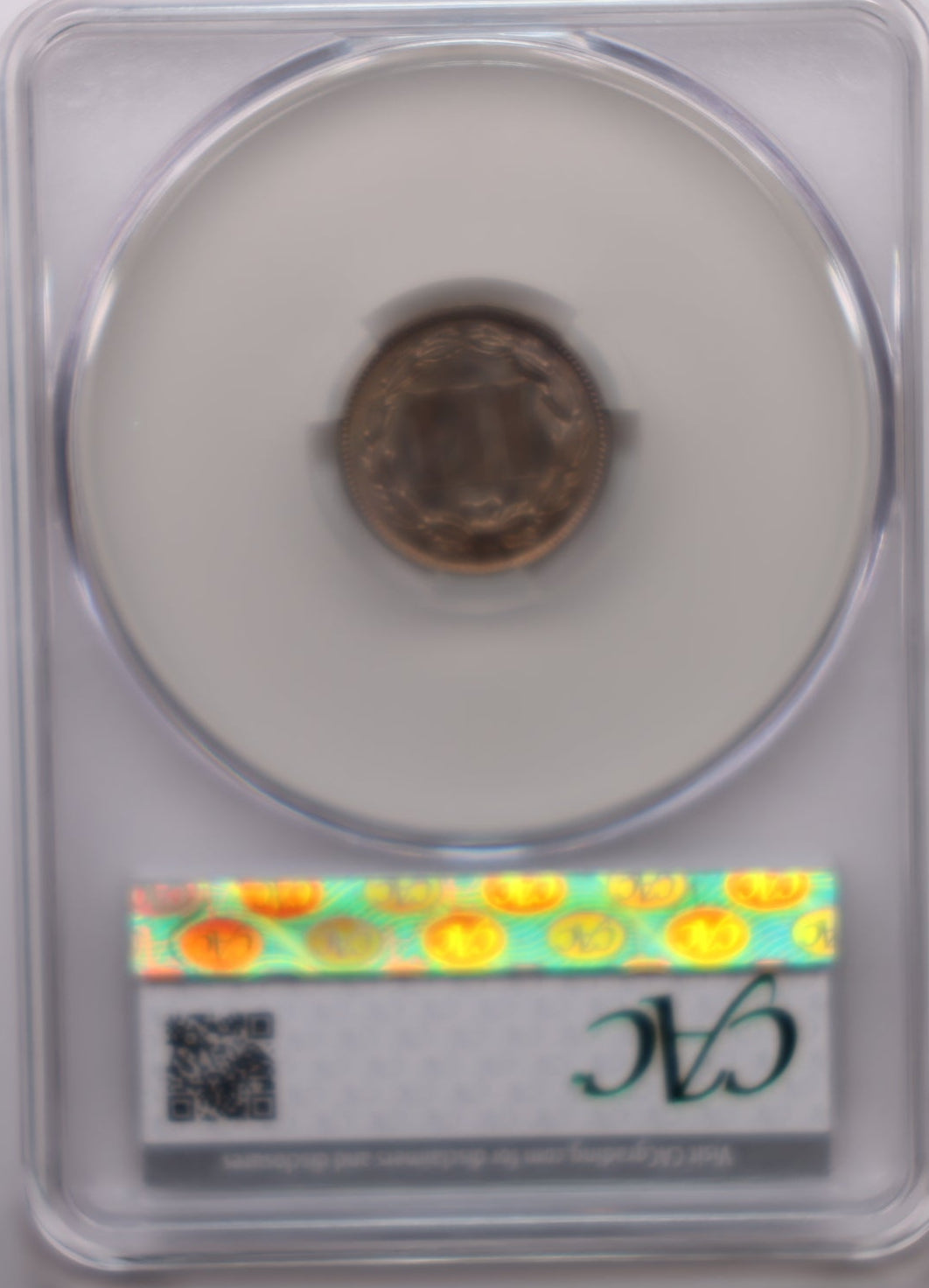 1888 Three Cent Copper Nickel. Gem Uncirculated, CAC MS-62. SALE #G3C012.