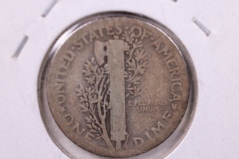 1925-D Mercury Silver Dime., Very Good, Store