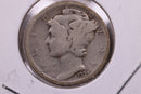 1925-D Mercury Silver Dime., Very Good, Store