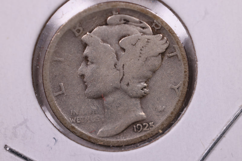 1925-D Mercury Silver Dime., Very Good, Store