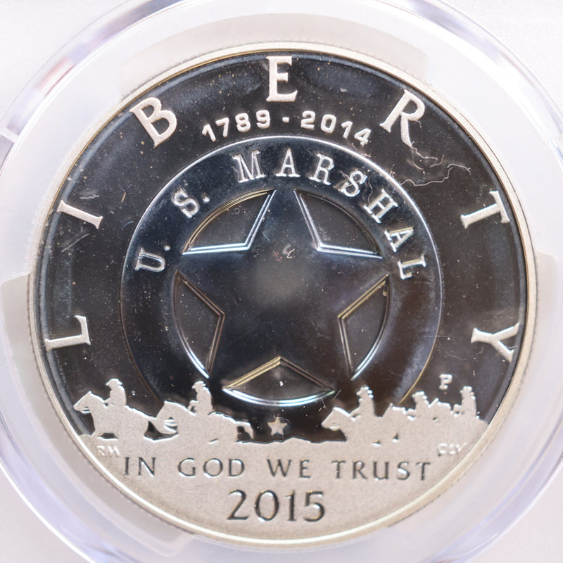 2015-P $1, U.S. Marshals Service, Silver Commemorative, PCGS PR-69.,  Store
