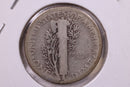 1925-D Mercury Silver Dime., Very Good, Store