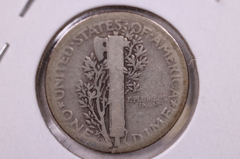 1925-D Mercury Silver Dime., Very Good, Store