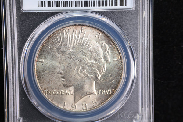 1935 Peace Silver Dollar, PCGS Certified MS-65. Tough Date in High Grade. Store#544644
