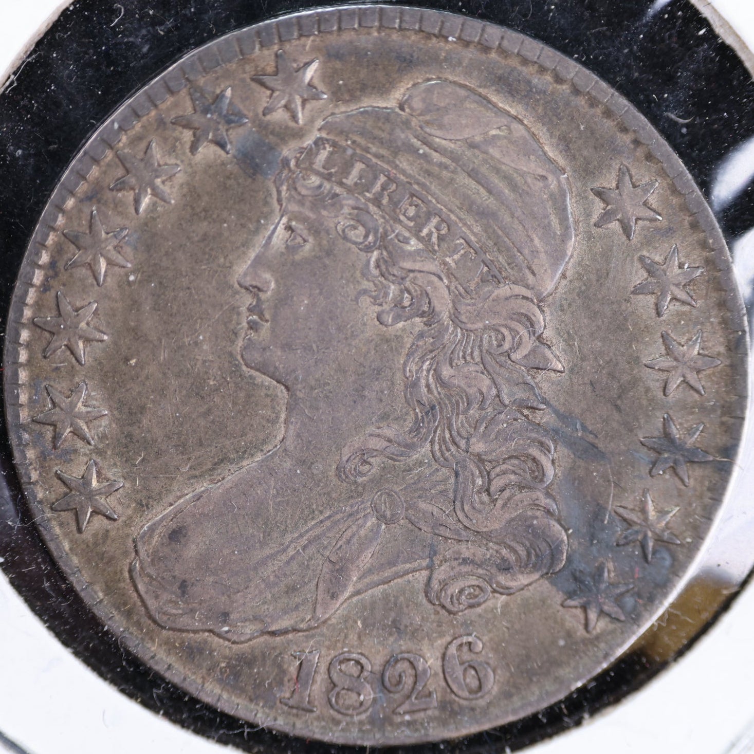 1826 Cap Bust Half Dollar, Extra Fine Circulated Coin. Store #HR1917