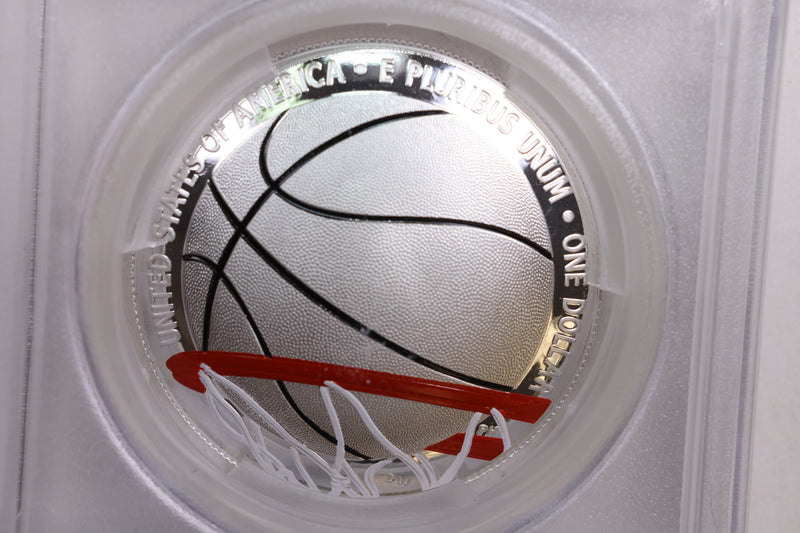 2020-P $1, Basketball H.O.F., Silver Commemorative, PCGS PR-69.,  Store