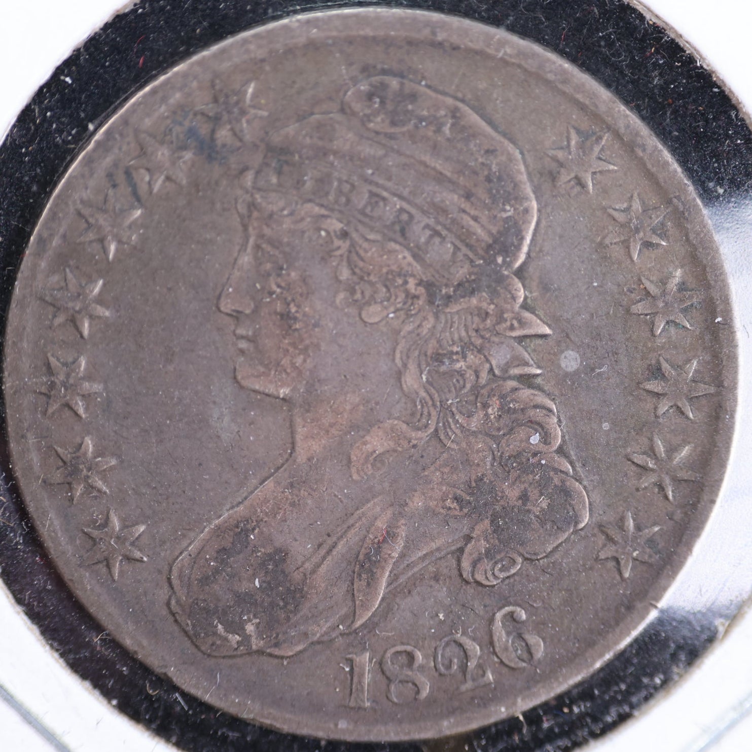 1826 Cap Bust Half Dollar, Extra Fine Circulated Coin, Store #HR1918