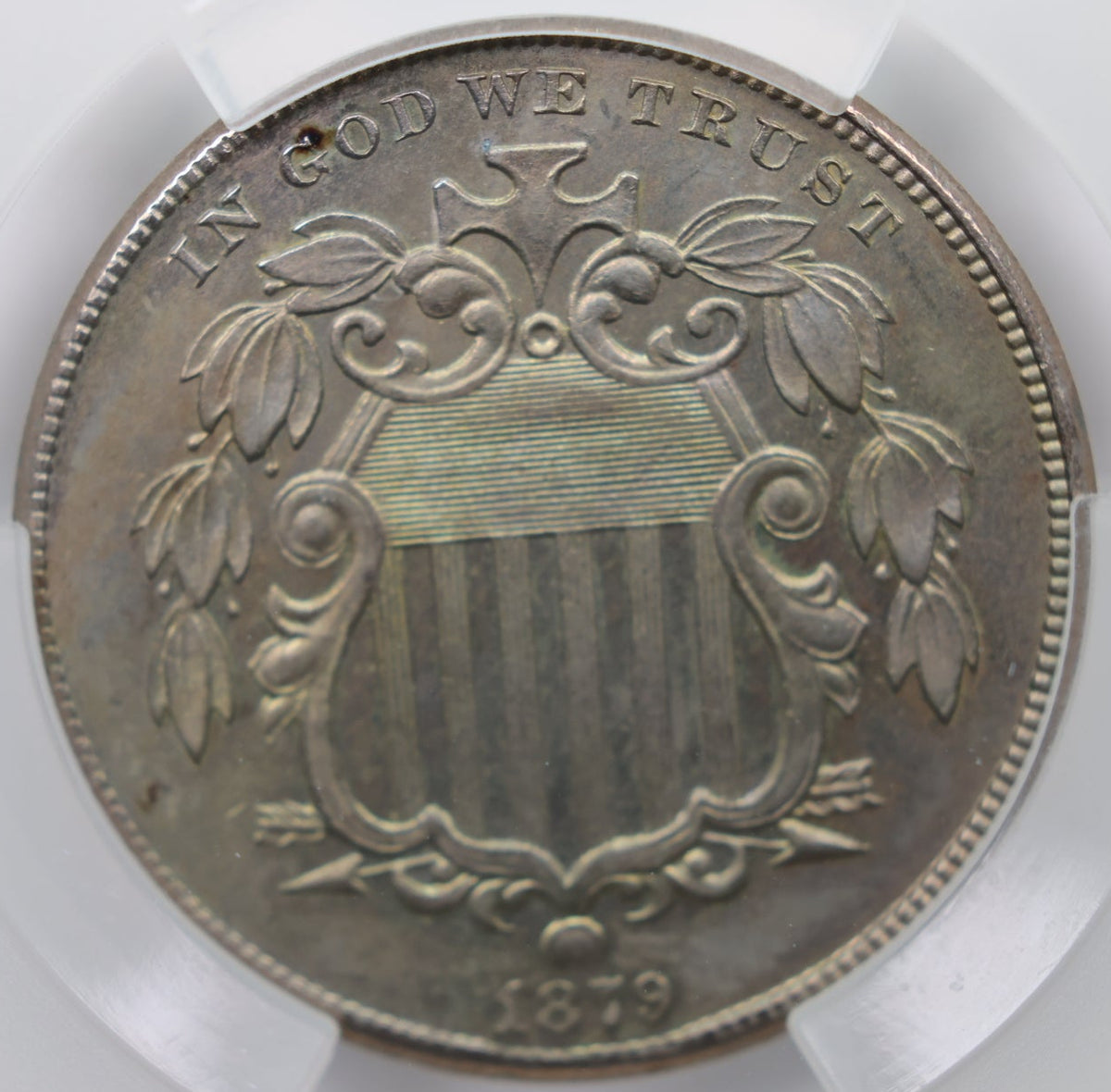 1879 Shield Nickel, Proof Strike, CAC PR-62, Uncirculated Coin, Store #NL009.