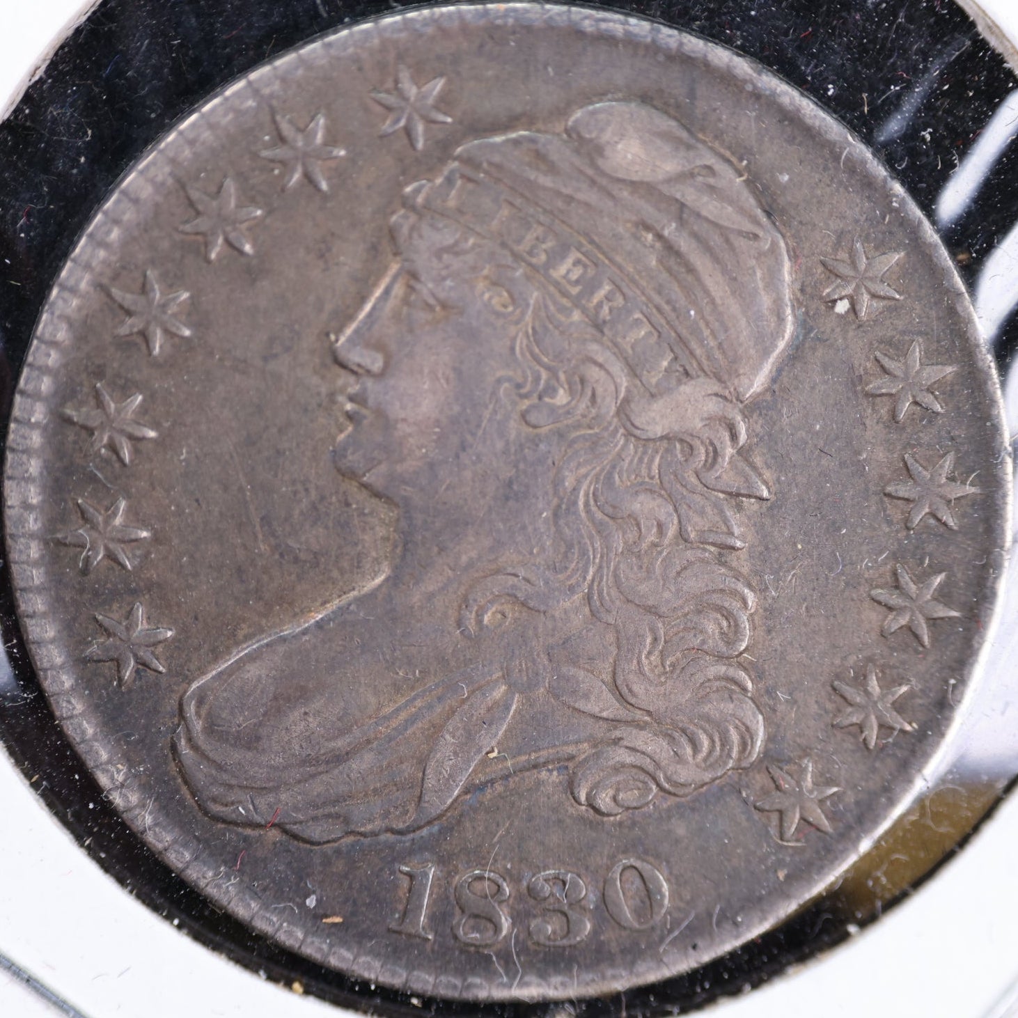 1830 Cap Bust Half Dollar, About Uncirculated Coin. Store #HR1919