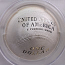 2014-P $1, Baseball H.O.F., Silver Commemorative, PCGS PR-69.,  Store