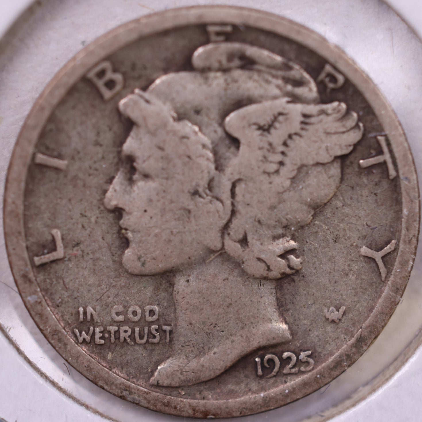 1925-S Mercury Dime, Fine Circulated Coin, Store #DE666