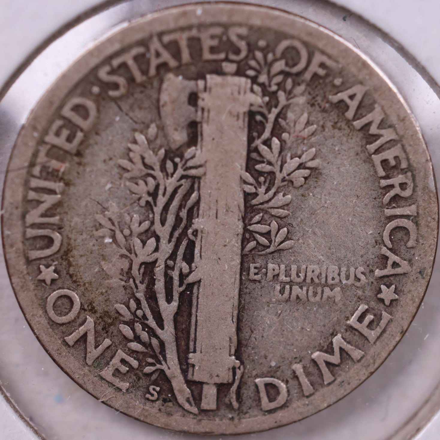 1925-S Mercury Dime, Fine Circulated Coin, Store #DE666