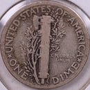 1925-S Mercury Silver Dime, Fine Circulated Coin, Store