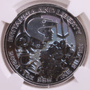 2024 Great Britain Silver 2 Pound, NGC Holder, MS-70., Store Sale
