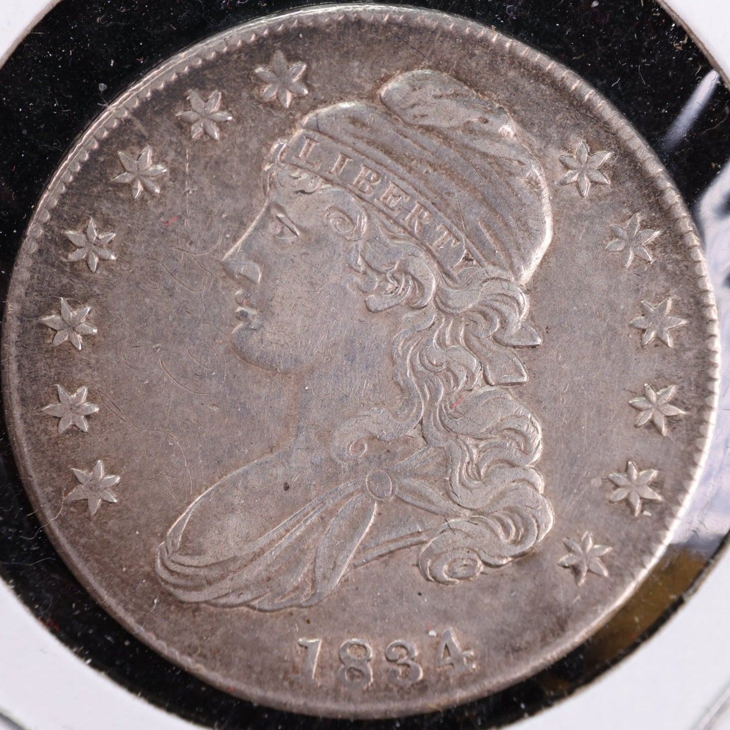 1834 Cap Bust Half Dollar, Extra Fine+ Coin, Store #HR0835 (230808075)