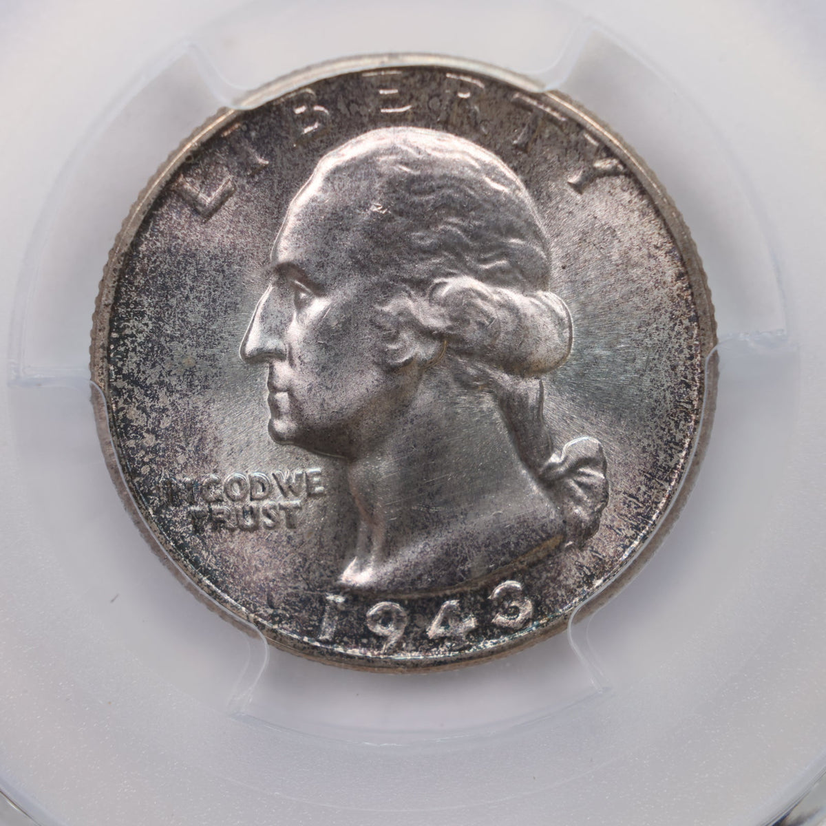 1943 Washington Silver Quarter, PCGS Graded MS-65, Store Sale #QR031.